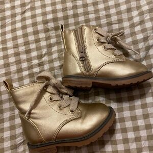 Cat & Jack Shiny Gold Kids Boots